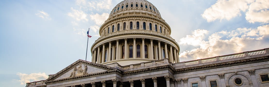 U.S. Capitol Building from a wide angle