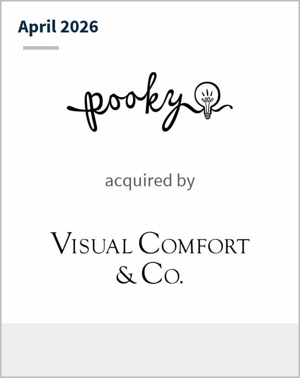 April 2026 Pooky acquired by Visual Comfort & Co.