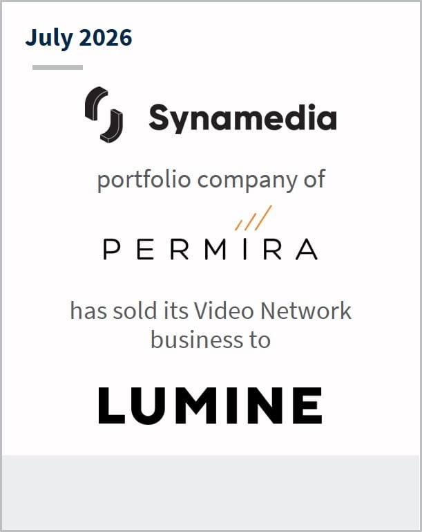 July 2026 Synamedia portfolio company of Permira has sold its Video Network business to Lumine